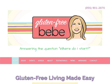 Tablet Screenshot of glutenfreebebe.com